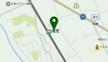 コインランドリー貝塚清児店の地図画像