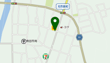 コインランドリー島田店の地図画像