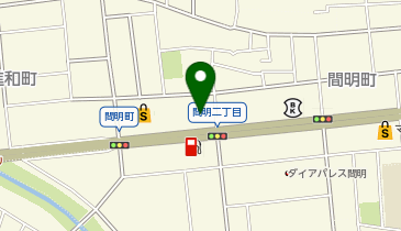 コインランドリーザブーン間明店の地図画像