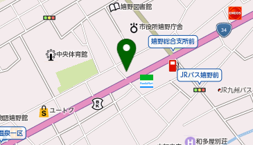 ASAHIコインランドリー嬉野町店の地図画像