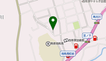 コインランドリー西有家店の地図画像