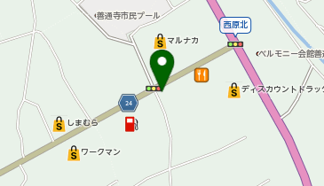 コインランドリーフラワー善通寺東店の地図画像