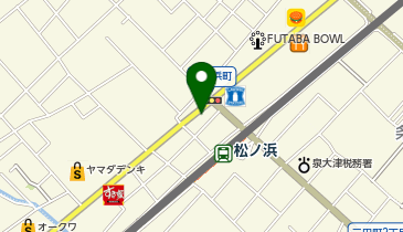 コインランドリー泉大津松ノ浜店の地図画像