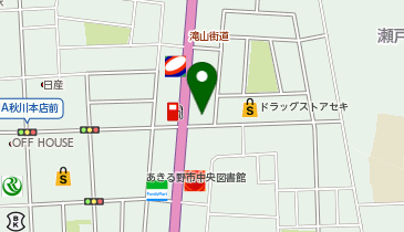 コインランドリーあきる野店の地図画像