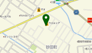 ぐるぐるらんど砂田店の地図画像