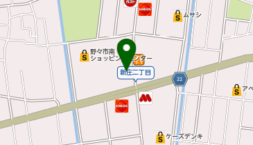 コインランドリーザブーン野々市南店の地図画像