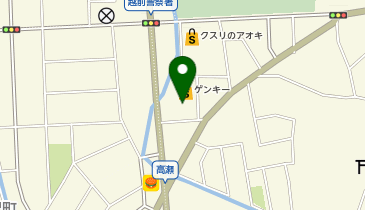 コインランドリーザブーン高瀬店の地図画像