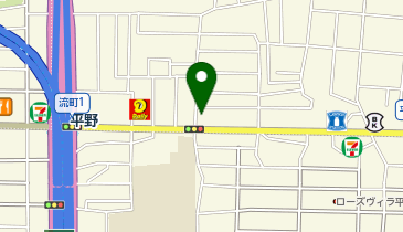 コインランドリーHONMACHIの地図画像