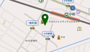 コインランドリーザブーン小杉店の地図画像