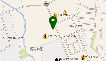 ランドリー専科桜の郷店の地図画像