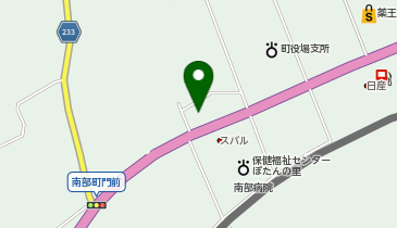 大型コインランドリーベルプリート南部町店の地図画像