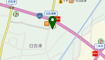 コインランドリーひえづの地図画像