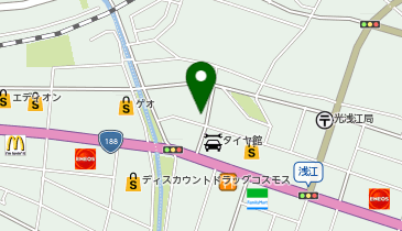 コインランドリー光浅江店の地図画像