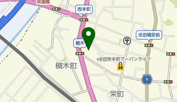 とらねこコインランドリー池田店の地図画像