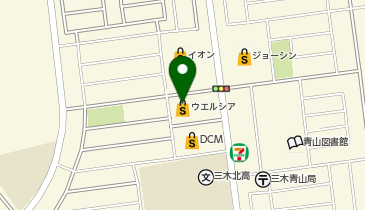 コインランドリーフジヤ青山店の地図画像