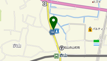 コインランドリーミッキー衣山店の地図画像