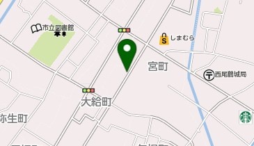 コインランドリー福の地図画像