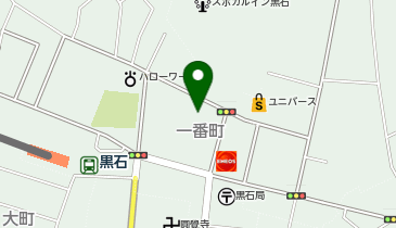 コインランドリー黒石一番町店の地図画像