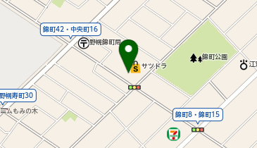 S-WASH江別錦町店の地図画像