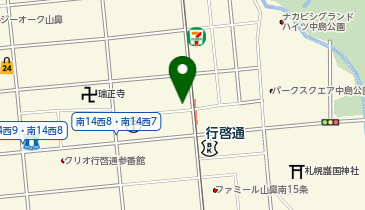 コインランドリー行啓通店の地図画像