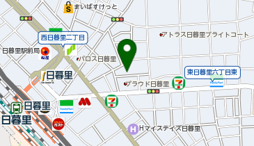 てんくんランドリー東日暮里店の地図画像