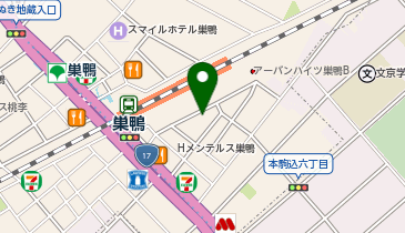 てんくんランドリー巣鴨店の地図画像