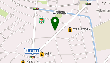 サンブルー上尾本町店の地図画像