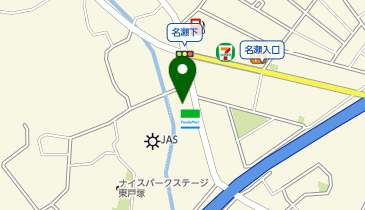 WASH&DRY名瀬町店の地図画像