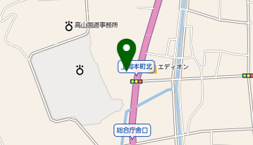 アクアガーデン上岡本店の地図画像