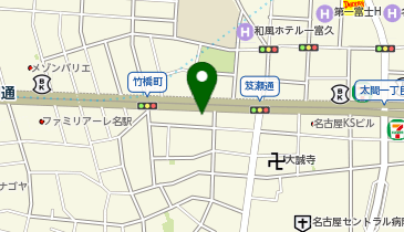 MAXWASH&CAFE名古屋太閤通口の地図画像