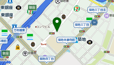 MAXWASH東銀座の地図画像