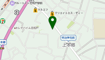 ヒューマンライフケアあじさいの湯の地図画像