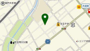 ヒューマンライフケア板宿の湯の地図画像