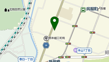 ヒューマンライフケア細工町の湯の地図画像