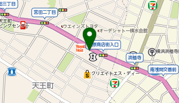 まいばすけっと洪福寺前の地図画像