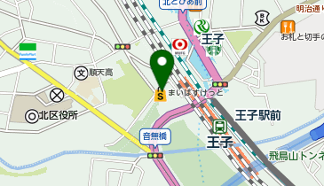 まいばすけっと王子駅北口の地図画像