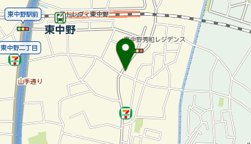 まいばすけっと東中野駅南の地図画像