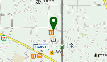 まいばすけっと十条銀座東通りの地図画像