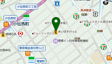 まいばすけっと日本橋富沢町の地図画像
