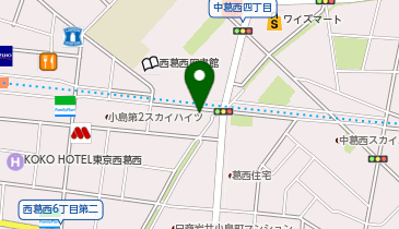まいばすけっと西葛西駅東の地図画像