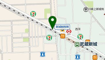 まいばすけっと武蔵新城駅前の地図画像