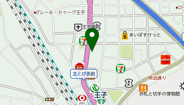 まいばすけっと王子北本通りの地図画像