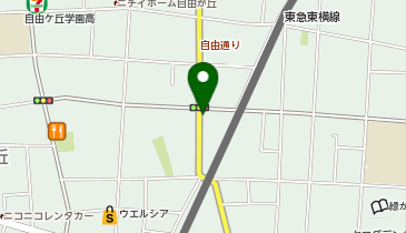 まいばすけっと自由が丘1丁目の地図画像