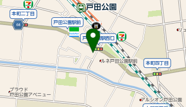 まいばすけっと戸田公園駅前の地図画像