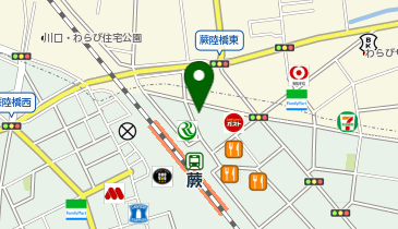 まいばすけっと蕨駅前の地図画像