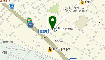 まいばすけっと野沢3丁目の地図画像