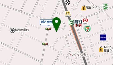 まいばすけっと越谷駅前の地図画像