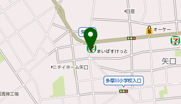 まいばすけっと矢口2丁目の地図画像