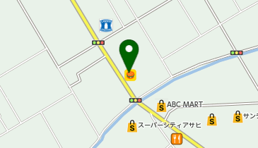 ホットワン 穂並町店の地図画像
