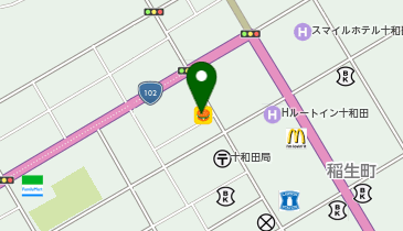 ホットワン 西二番町店の地図画像